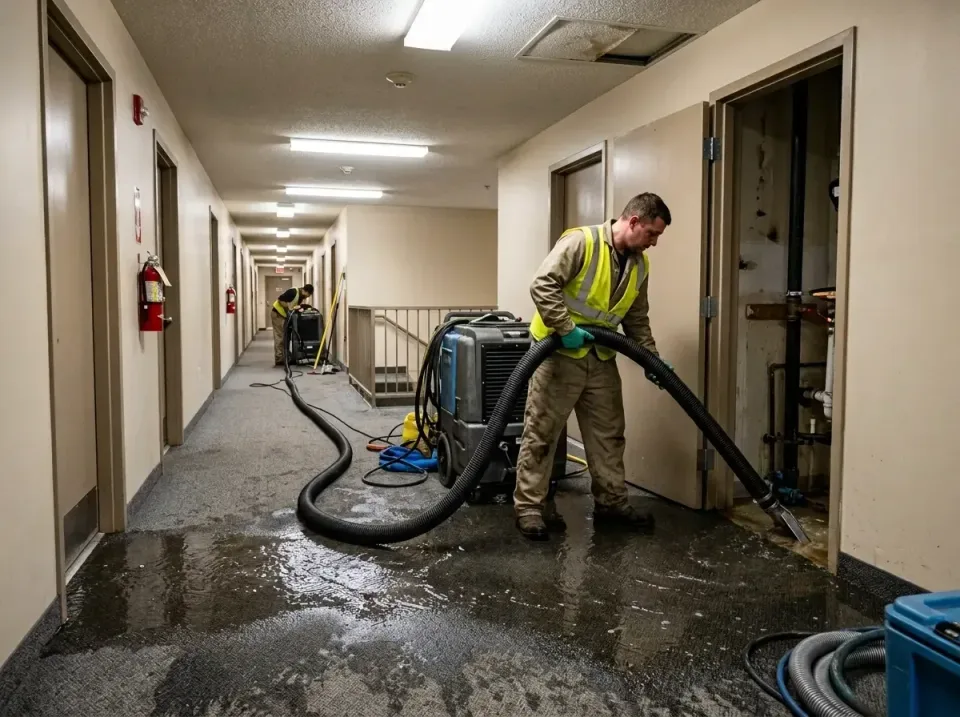 multi-unit-apartment-hallway-f-005 — frequently asked questions, Emergency Burst Pipe Water Extraction & Removal in Brookfie…